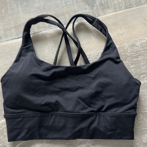 Black lulu sports top